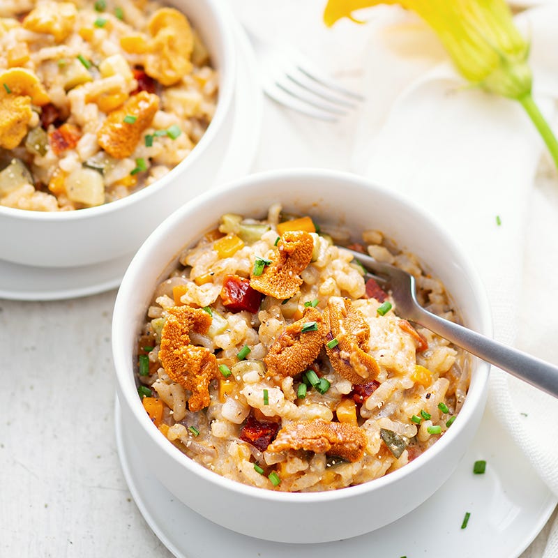 Photo de/du Risotto aux oursins et au chorizo par WW