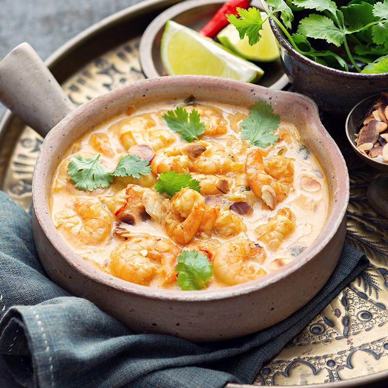 Photo de/du Crevettes korma par WW