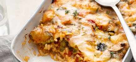 Gratin camarguais au poulet