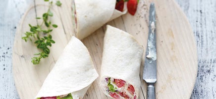 Wrap de thon et oignon caramélisé