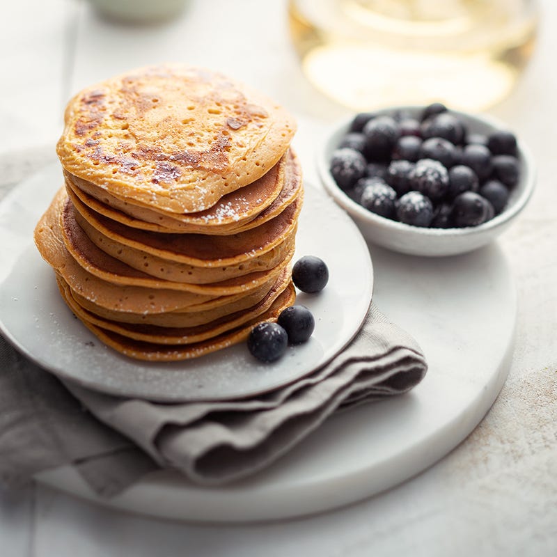 Photo de/du Pancakes de patates douces à la myrtille par WW