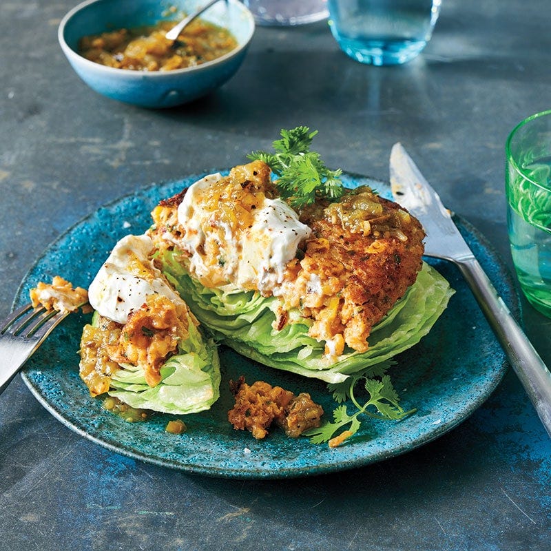 Smoky bean bunless burgers