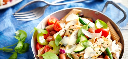 Salade minestrone au poulet braisé