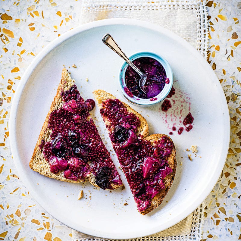 Photo of Double berry jam on toast by WW