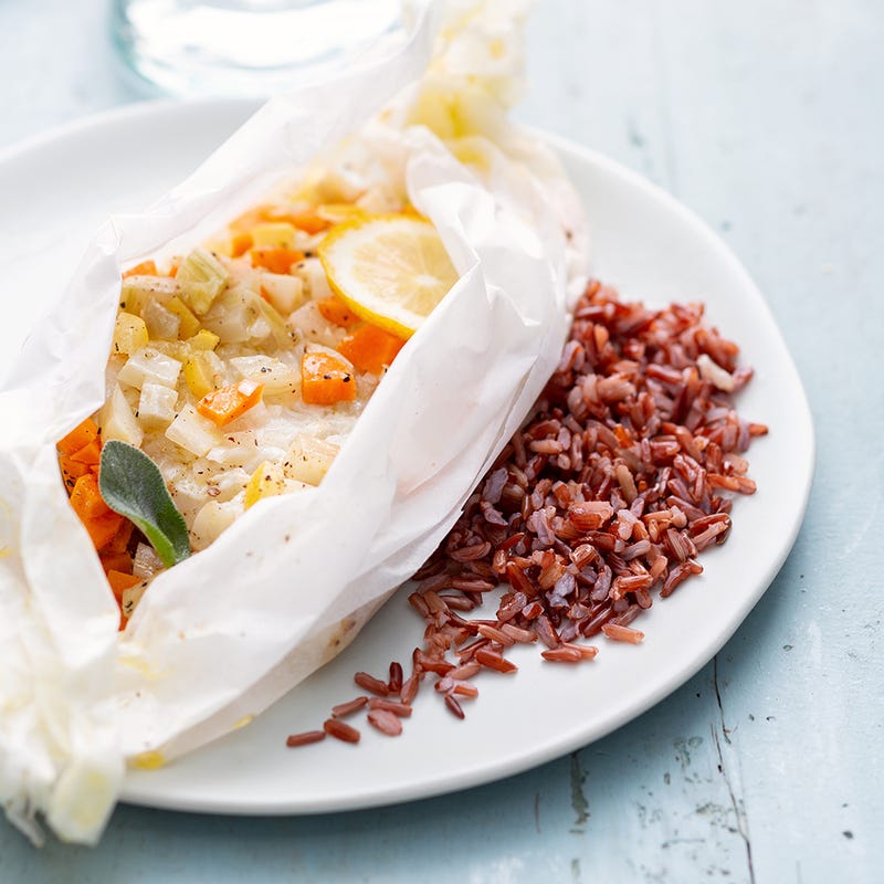 Photo de/du Papillote de cabillaud au citron et à la sauge par WW