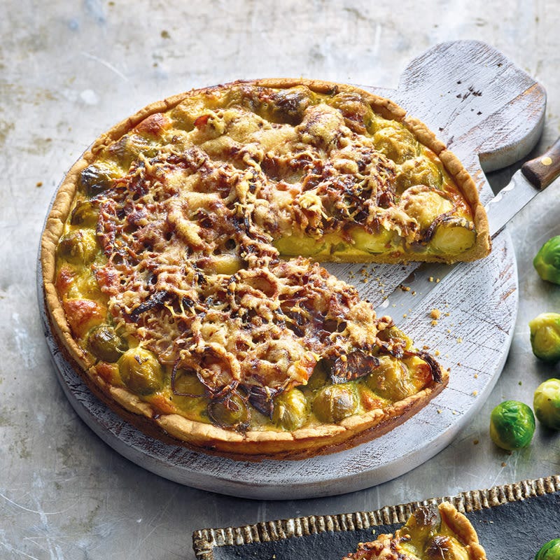 Würzige Rosenkohlquiche