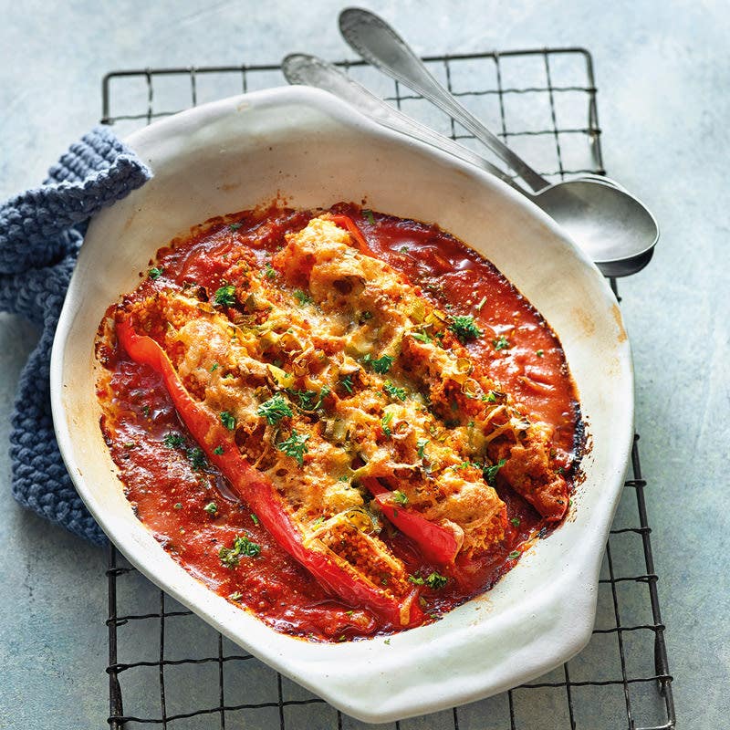 Gefüllte Spitzpeperoni mit Couscous