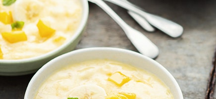 Crème glacée banane mangue
