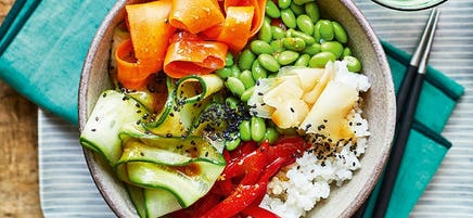 Vegan sushi bowls