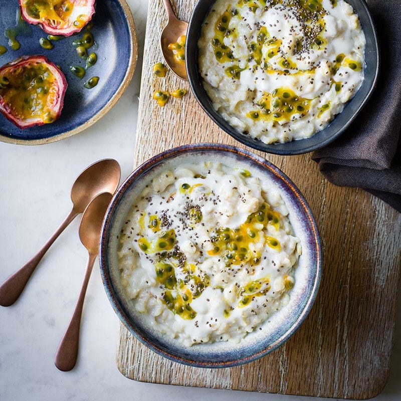 Coconut chia porridge
