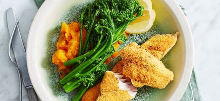 Selena's cajun spiced fish with veggies