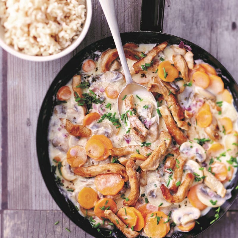 Photo de/du Poêlée carottes champignons au porc par WW