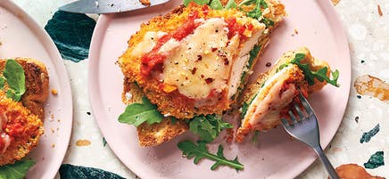 Sandwichs ouverts de poulet au parmesan