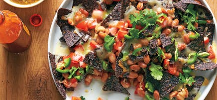 Nachos au maïs bleu