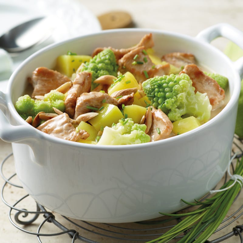 Romanesco-Geflügel-Topf