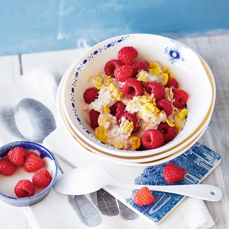 ViktVäktarna - Gröt med yoghurt och hallon