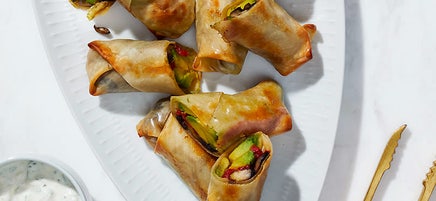 Baked Avocado Egg Rolls
