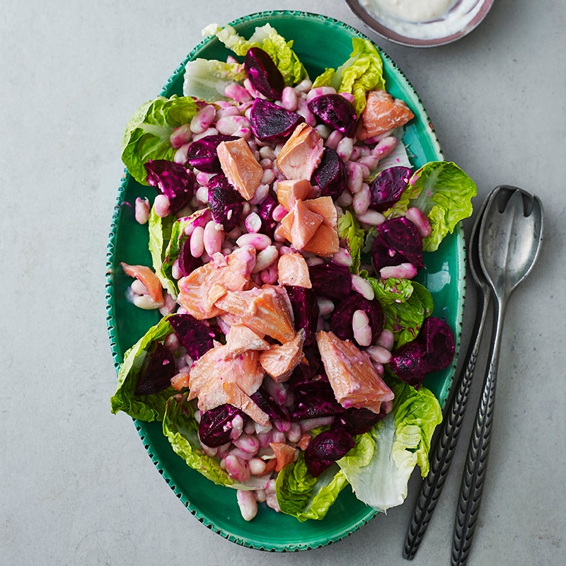 ViktVäktarna - Laxsallad med bönor och rödbetor