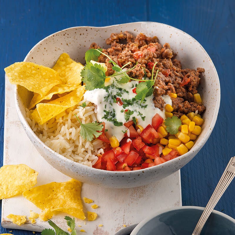 Feurige Chili-Mais-Bowl