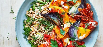 Tahini butternut couscous bowl