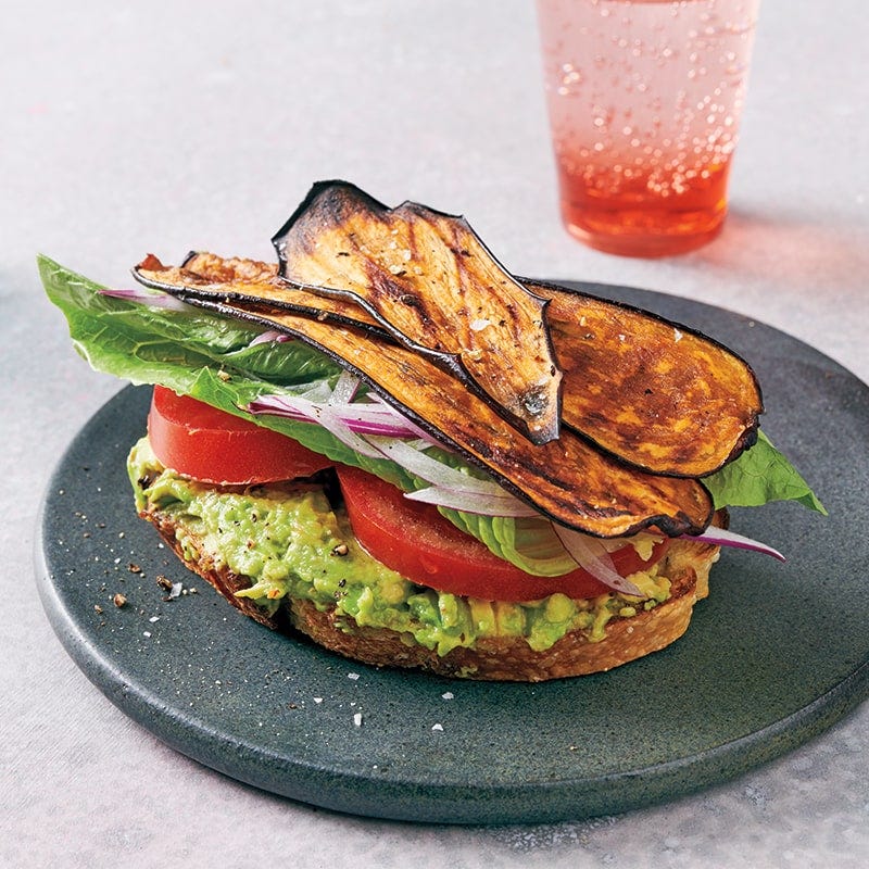 Eggplant BLT sandwiches