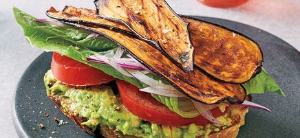 Eggplant BLT sandwiches