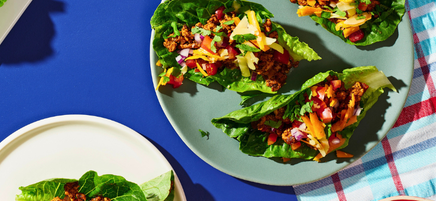 Turkey taco lettuce cups