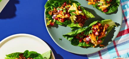 Turkey taco lettuce cups