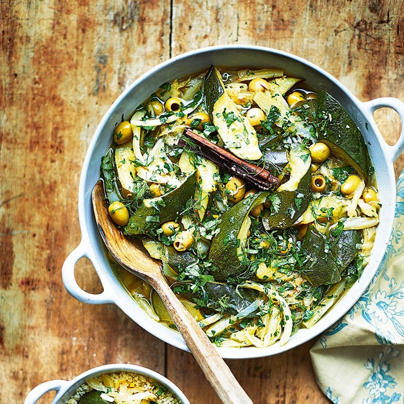 Moroccan-style tagine with lemon couscous
