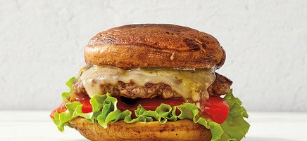 Shiitake Cheeseburger Sliders