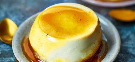 Vegan creme caramel