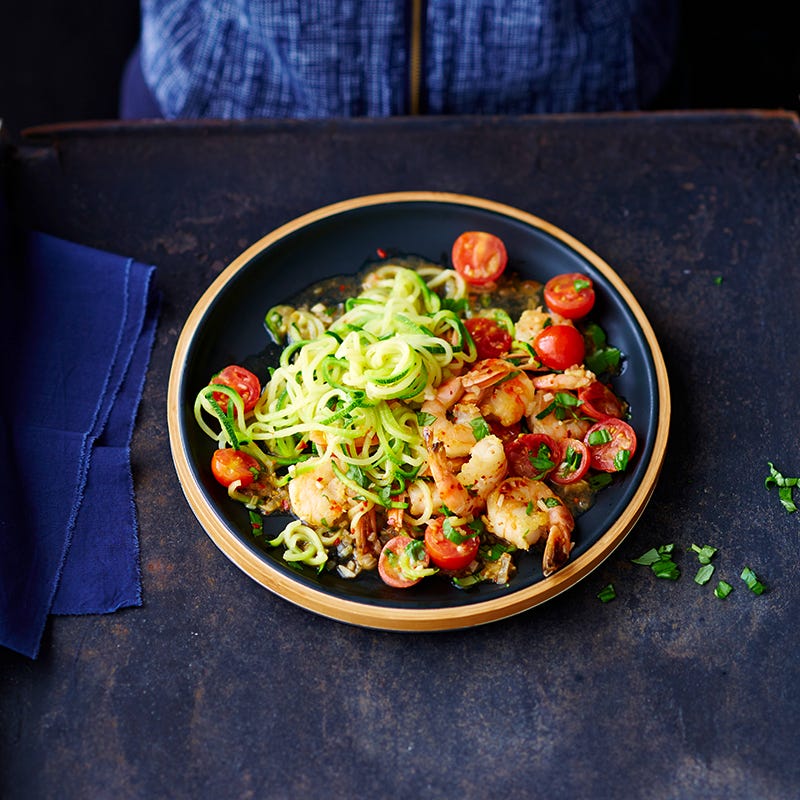 ViktVäktarna - Zucchininudlar med räkor