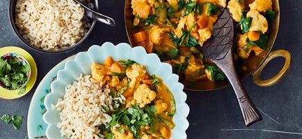 Blumenkohl-Spinat-Curry