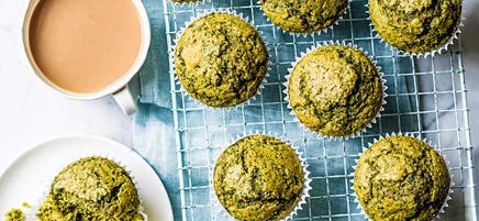 Eat-your-greens yogurt muffins