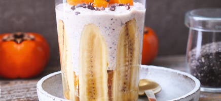 Overnight oats met chocolade en chiazaad