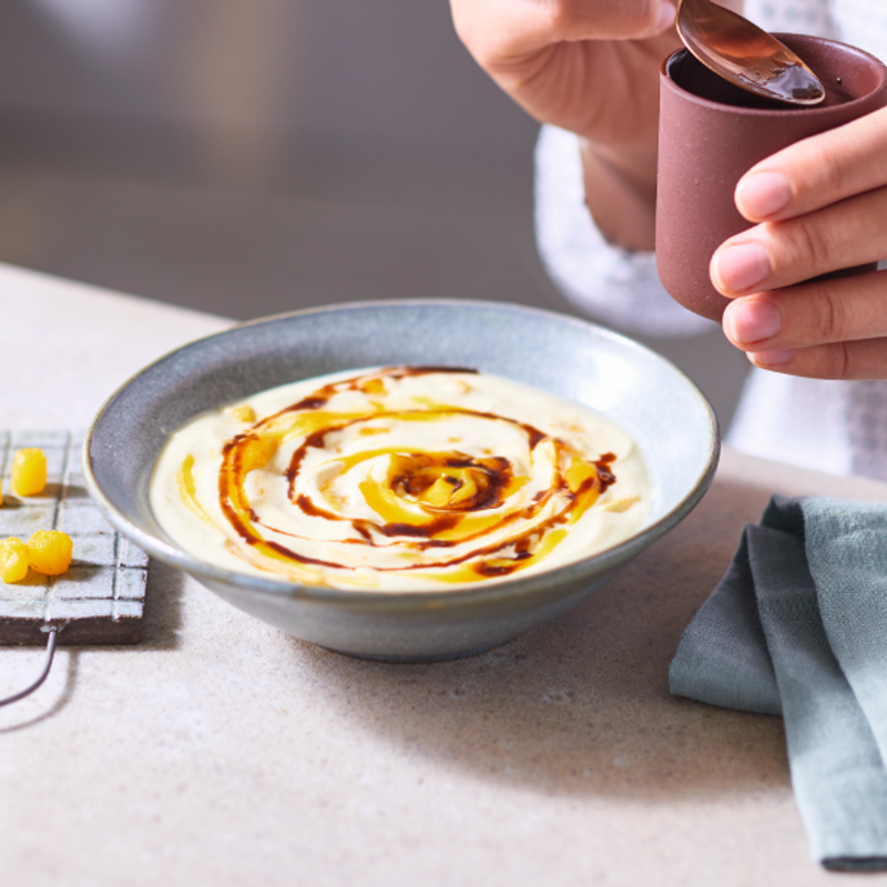 Foto van Kwark met mango en chocolade door WW