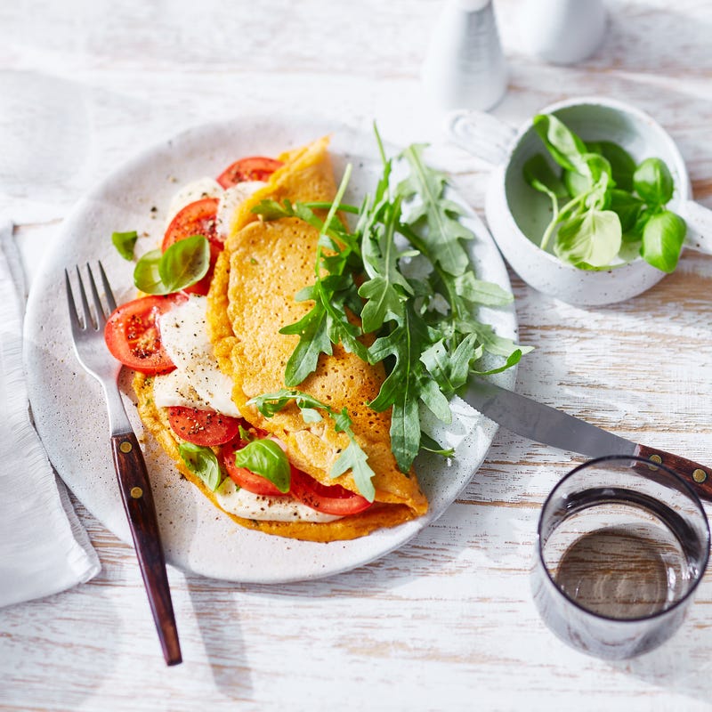 Foto van Omelet met tomaat en mozzarella door WW