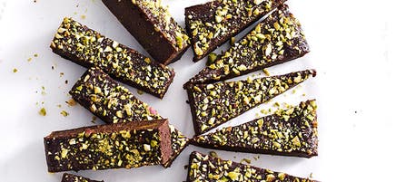 Chocolate, orange & pumpkin brownie bars