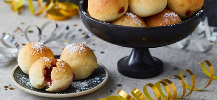 Mini-Berliner aus dem Ofen oder der Heißluftfritteuse