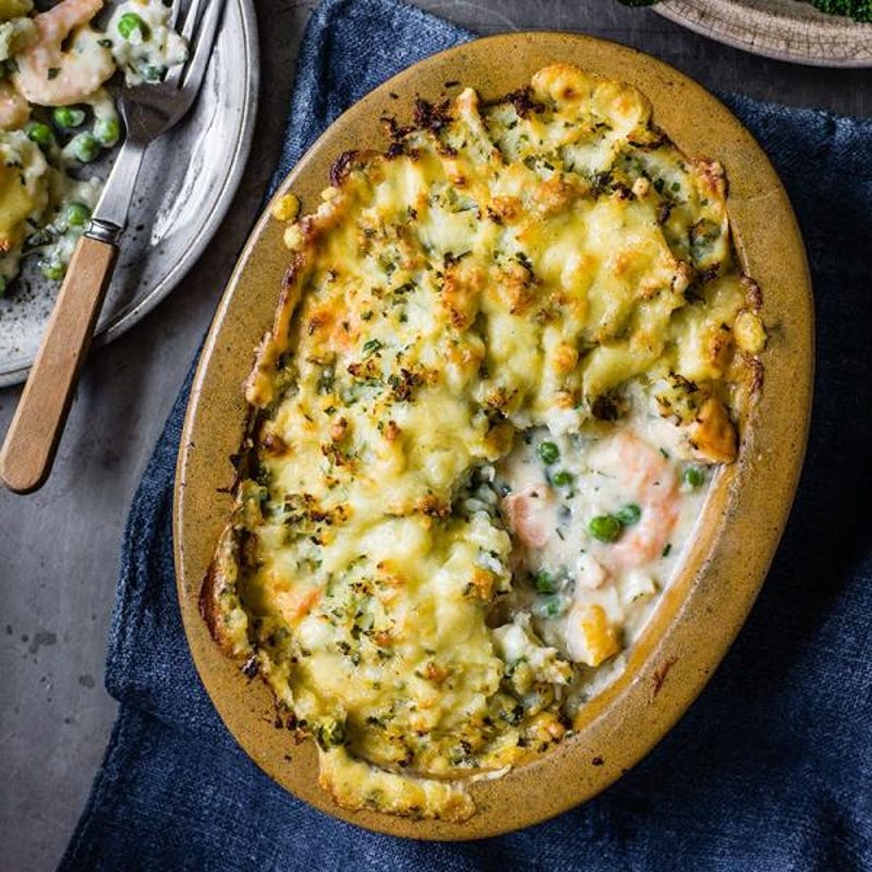 Photo de/du Gratin de poisson avec purée de chou-fleur aux herbes par WW