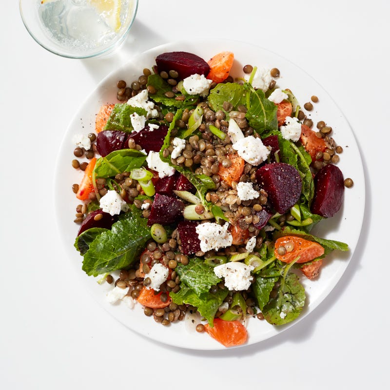 Photo of Lentil, beet, clementine & kale salad by WW
