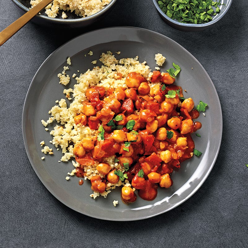 Five-ingredient slow-cooker chickpea tikka masala
