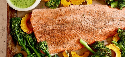 Sheet Pan Chimichurri-Arctic Char & Vegetables