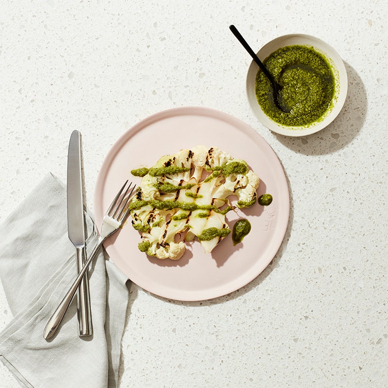 ViktVäktarna - Grillad blomkålsstek med pesto