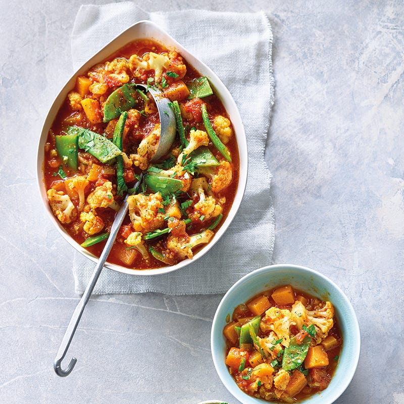 Süßkartoffel-Blumenkohl-Curry