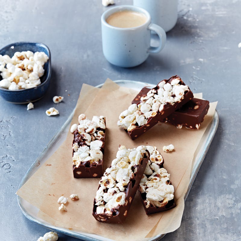 Schoko-Popcorn-Riegel