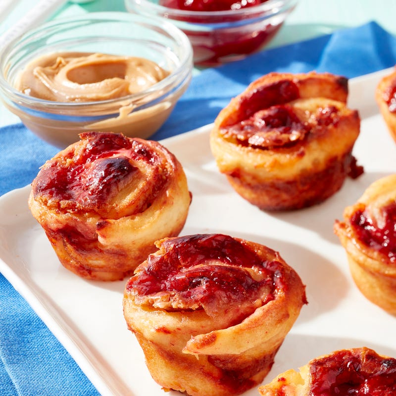 Photo of Mini Peanut Butter and Jam Sweet Rolls by WW