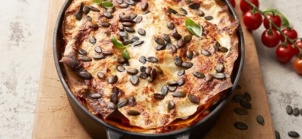 Lasagne med aubergine och färskost