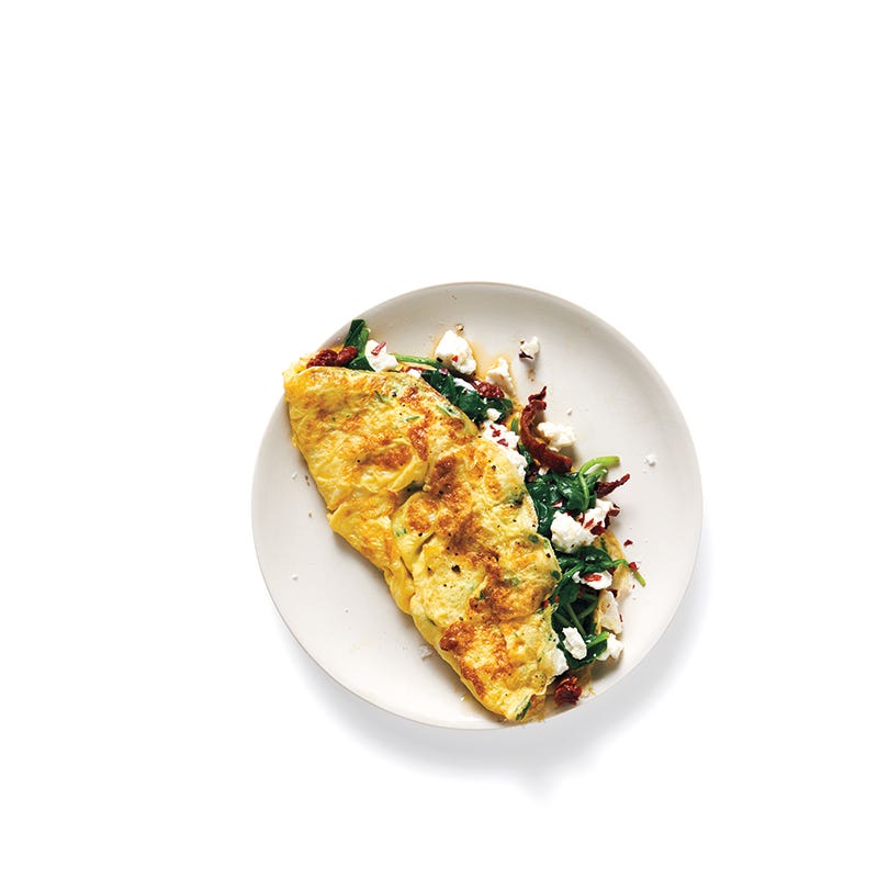 Foto van Omelet met spinazie, tomaat en feta door WW