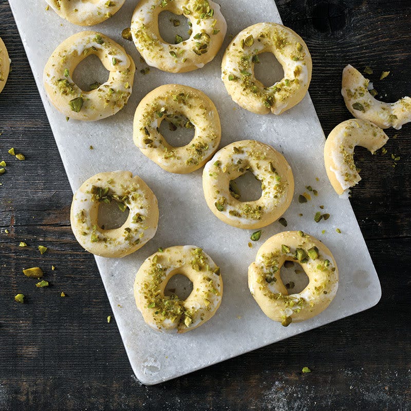 Zitronen-Pistazien-Ringe